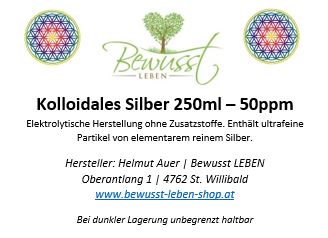 Kolloidales Silber 50ppm