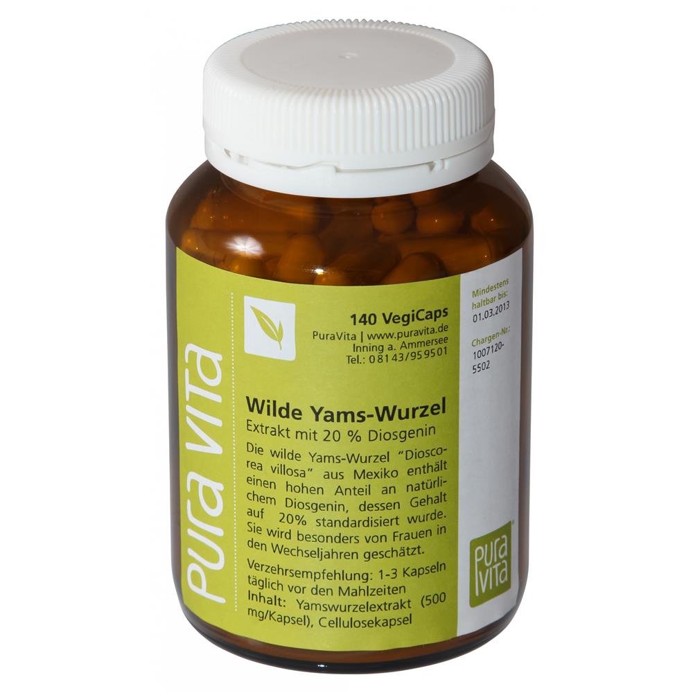 Yams Wurzel Bio Vegan, 140 Kapseln