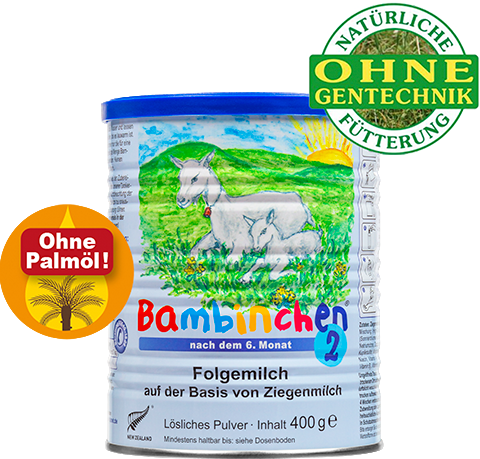 Ziegenmilchpulver Bambinchen 2 Bio, 400 g