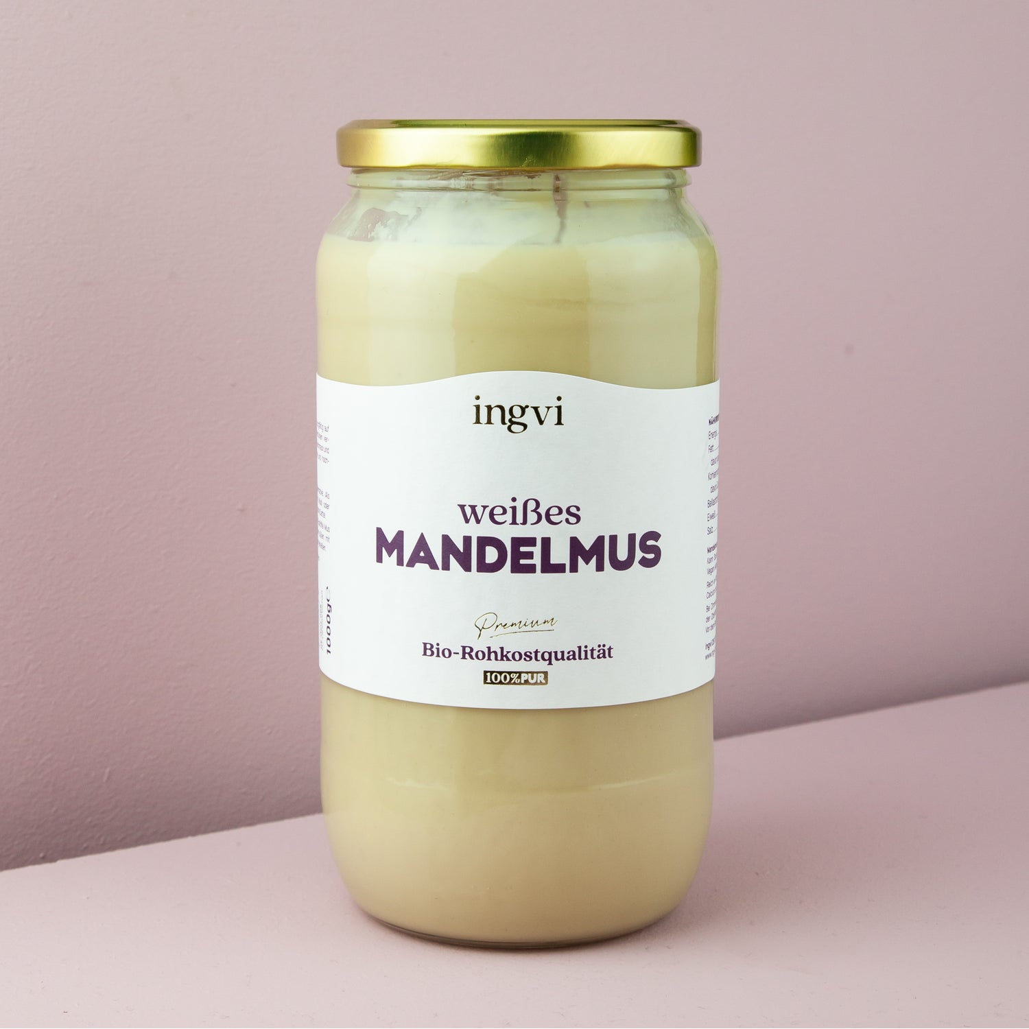 Mandelmus weiss Bio, roh