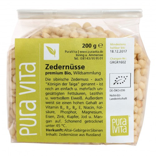 Zedernüsse Premium Bio