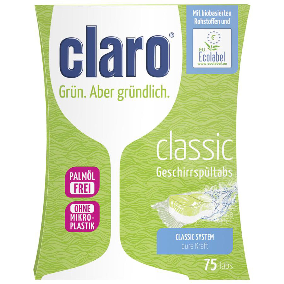 Claro Classic Geschirrspültabs, 75 Tabs