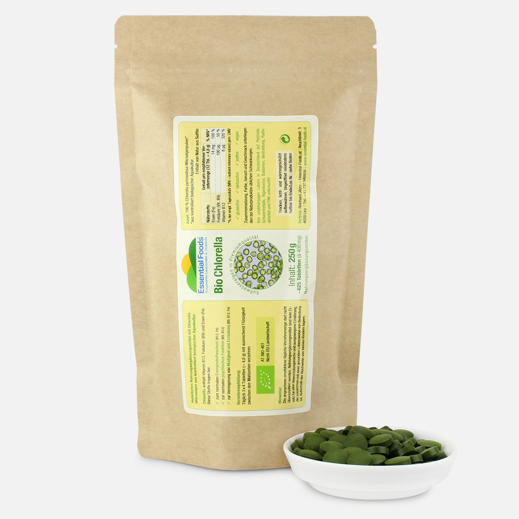 Chlorella Algen Presslinge