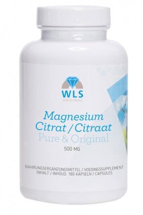 Magnesium Citrat 600 mg, 180 Kapseln