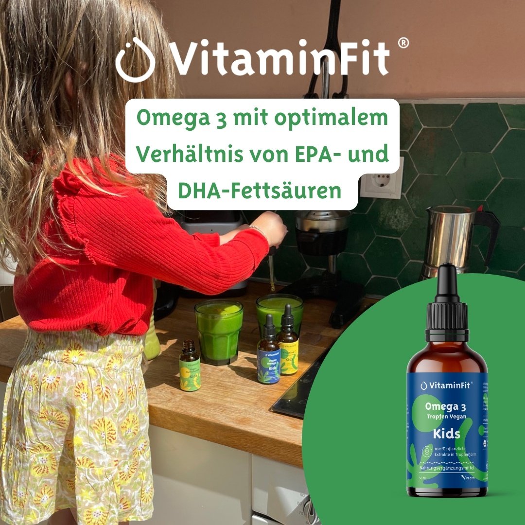 Vegane Omega 3 Kinder Tropfen 50 ml