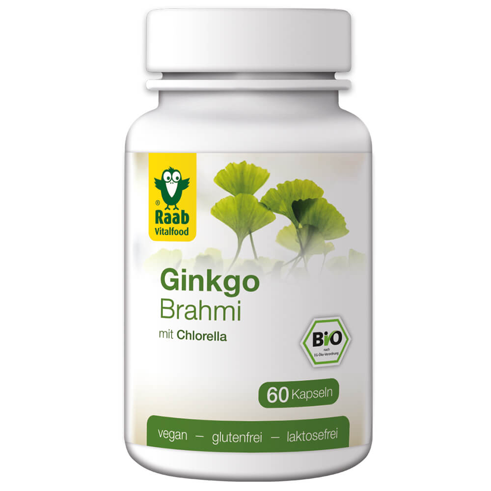 Ginkgo Brahmi mit Chlorella Bio, 60 Kapseln