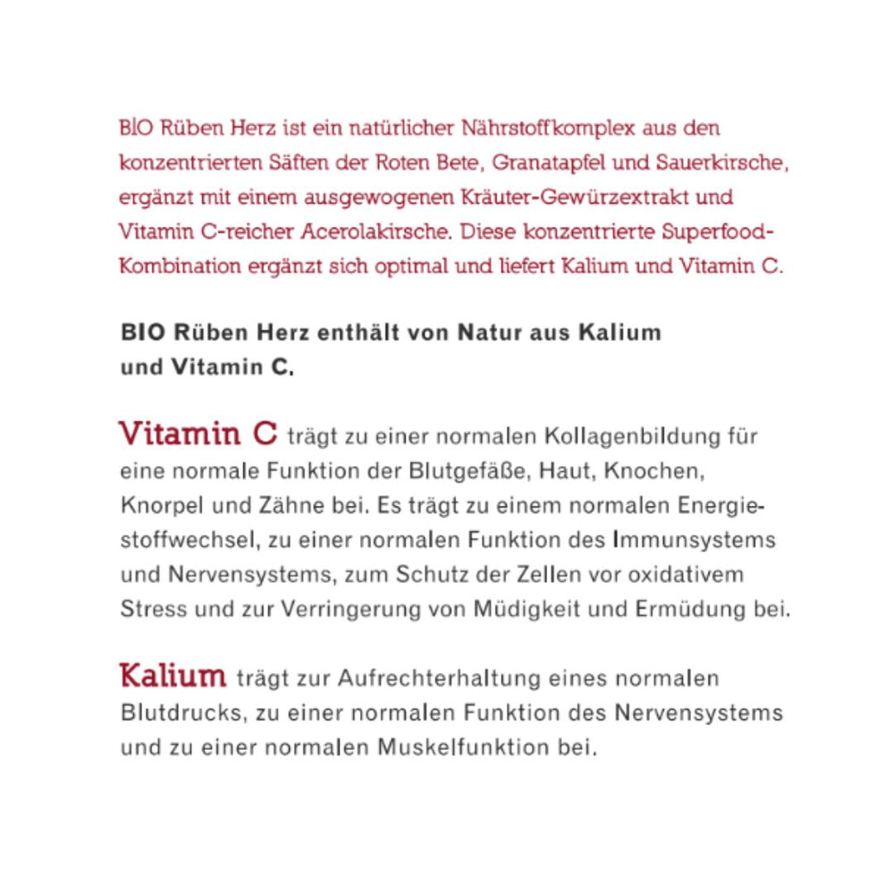 BIO Rüben Herz - Rote Bete+ 3l