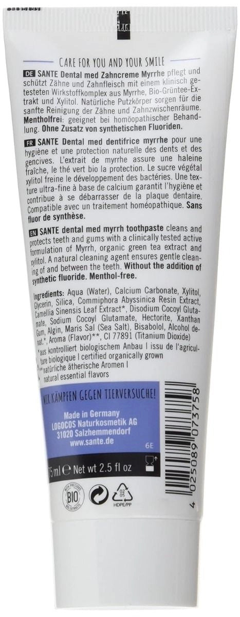 Zahncreme Sante Myrrhe, 75 ml